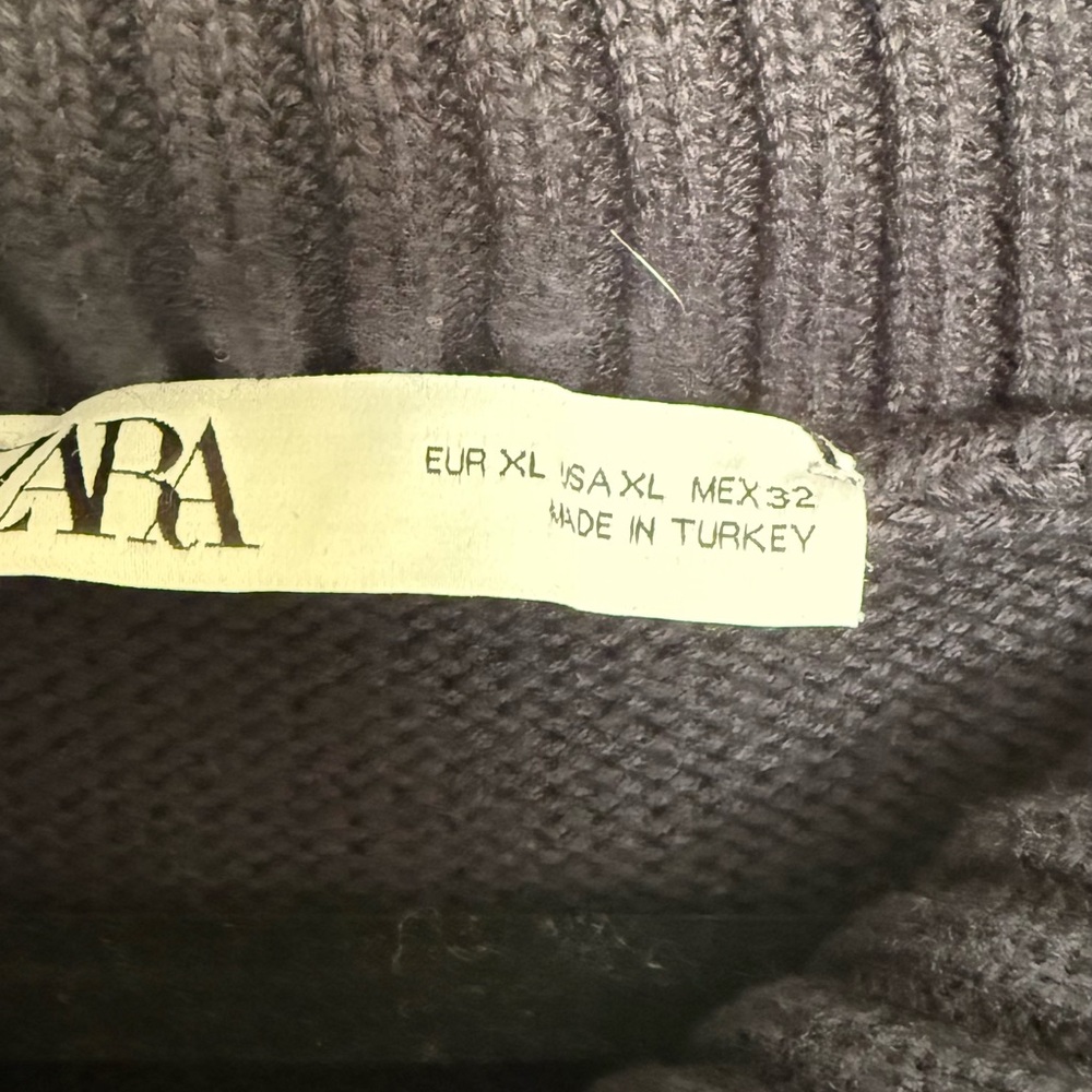 Zara Heavy Knit Zip Sweater - Picture 6 of 8